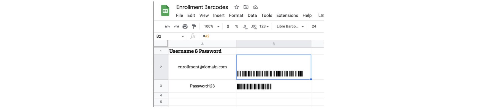 Method 1: Manual Enrollment Screenshot Barcode Scanners